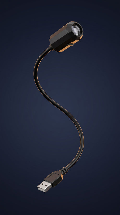 Cabezal del proyector de planetas Oluna con cable USB flexible