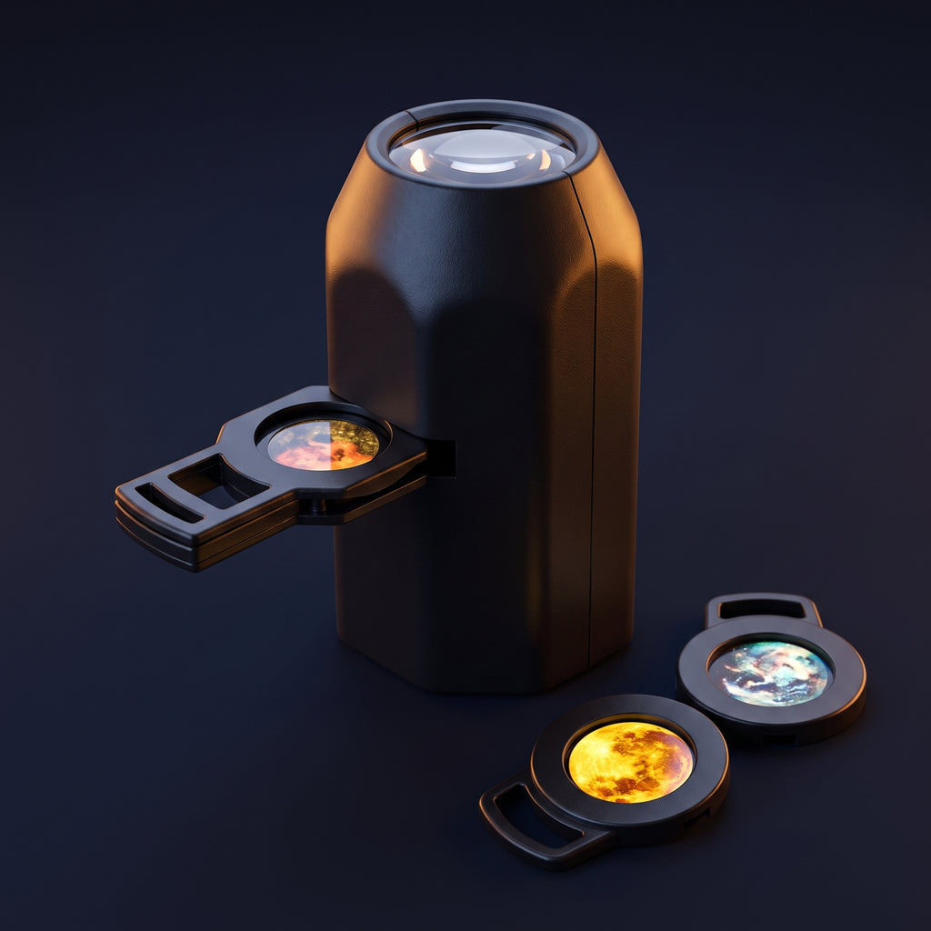 Lentes intercambiables del proyector de planetas Oluna